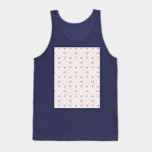 Pink ellipses pattern design Tank Top